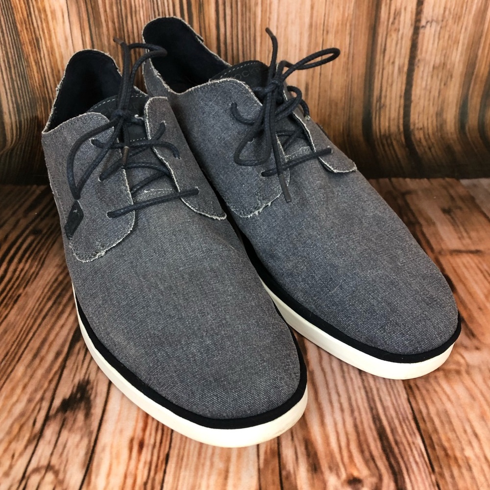 Rockport Mens Casual Shoes Austyn Canvas Lace Up Oxfords - Picture 1 of 11